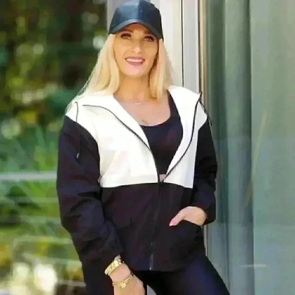 White & Black Lightweight Jacket